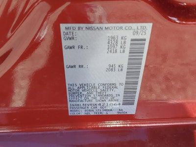 2025 Nissan Altima SL FWD