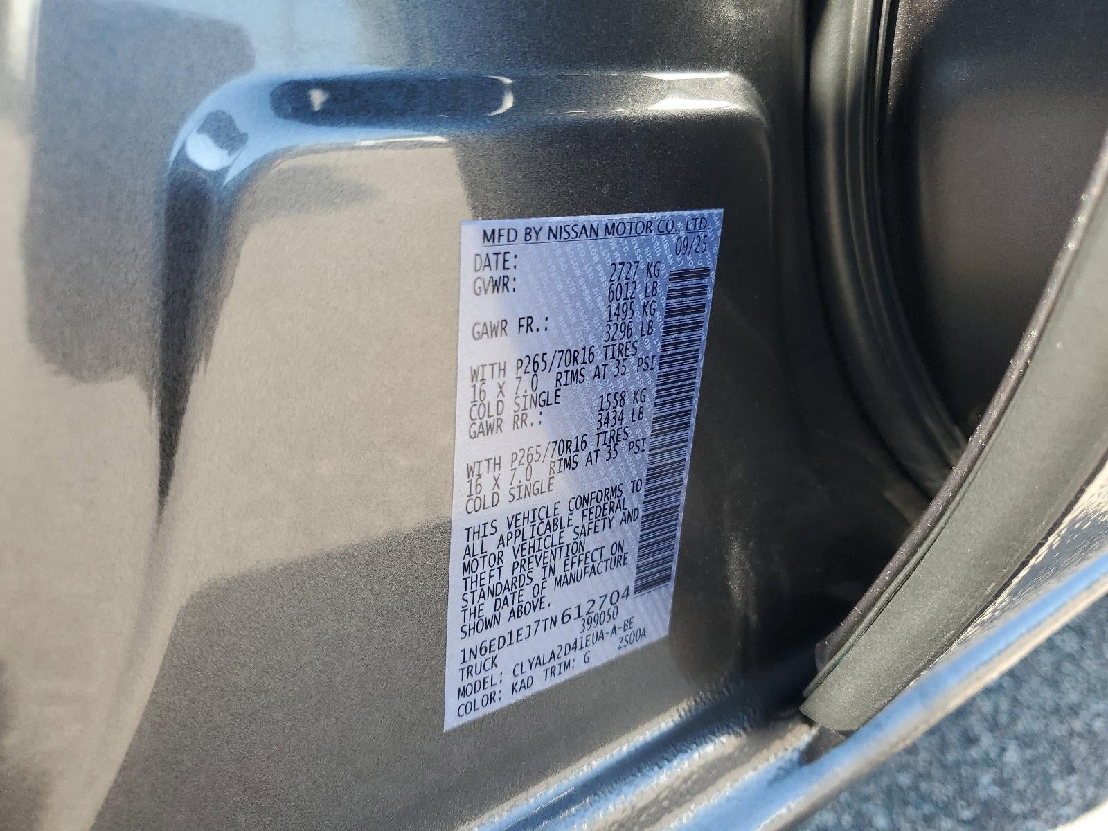 2026 Nissan Frontier Crew Cab 4x2 S