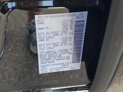 2026 Nissan Frontier Crew Cab 4x2 SV