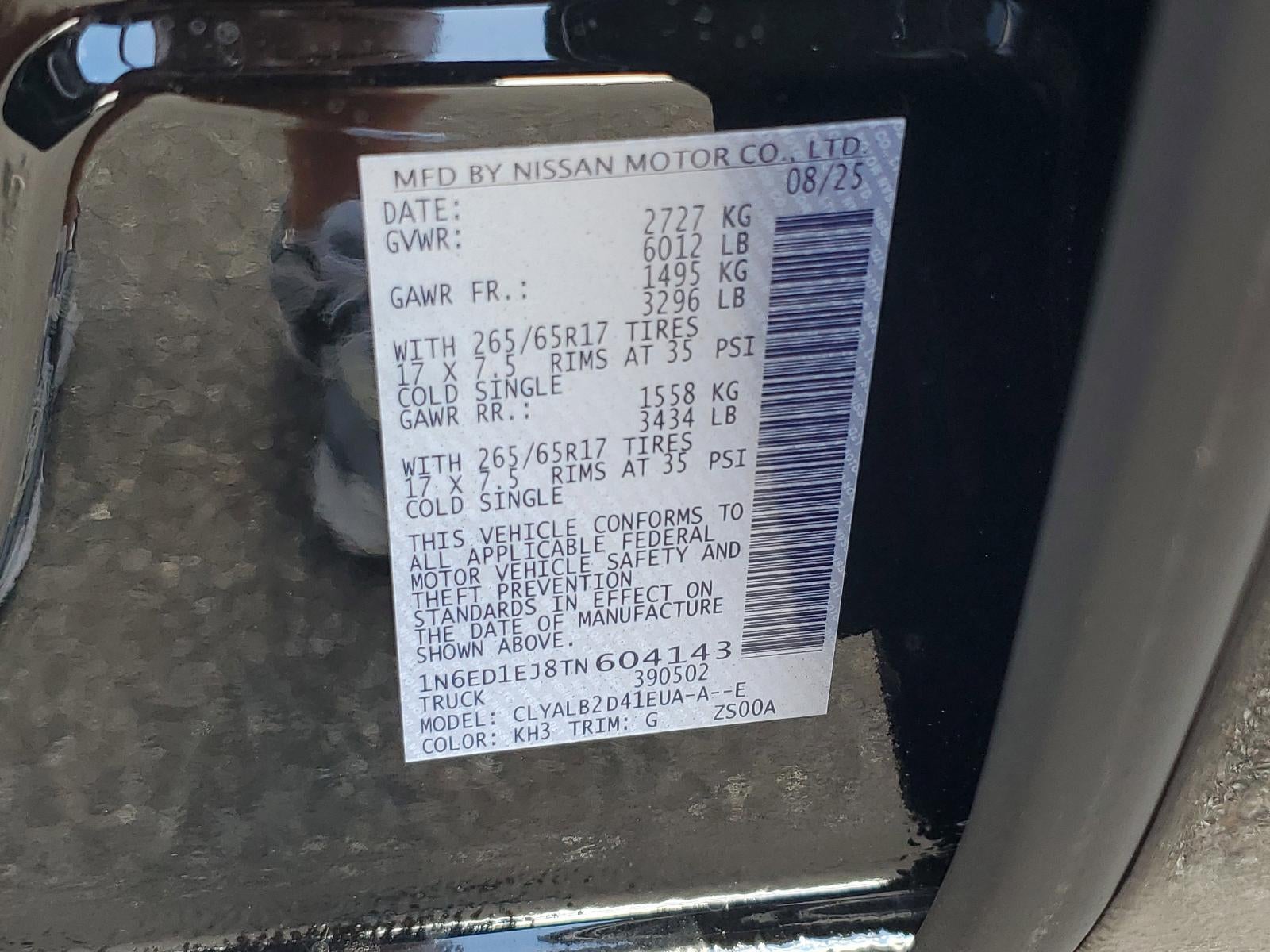 2026 Nissan Frontier Crew Cab 4x2 SV