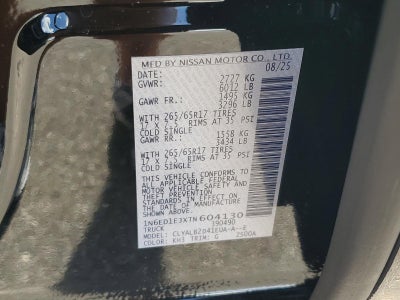 2026 Nissan Frontier Crew Cab 4x2 SV