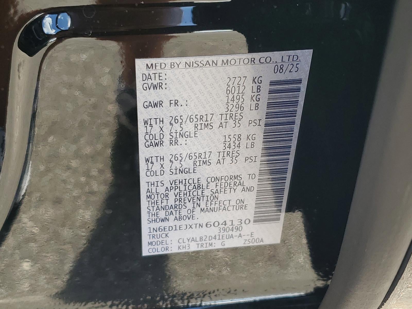 2026 Nissan Frontier Crew Cab 4x2 SV