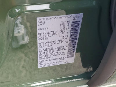 2026 Nissan Frontier Crew Cab 4x4 PRO-4X