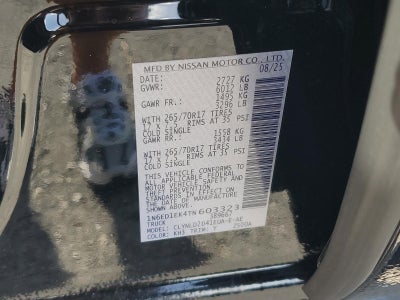 2026 Nissan Frontier Crew Cab 4x4 PRO-4X