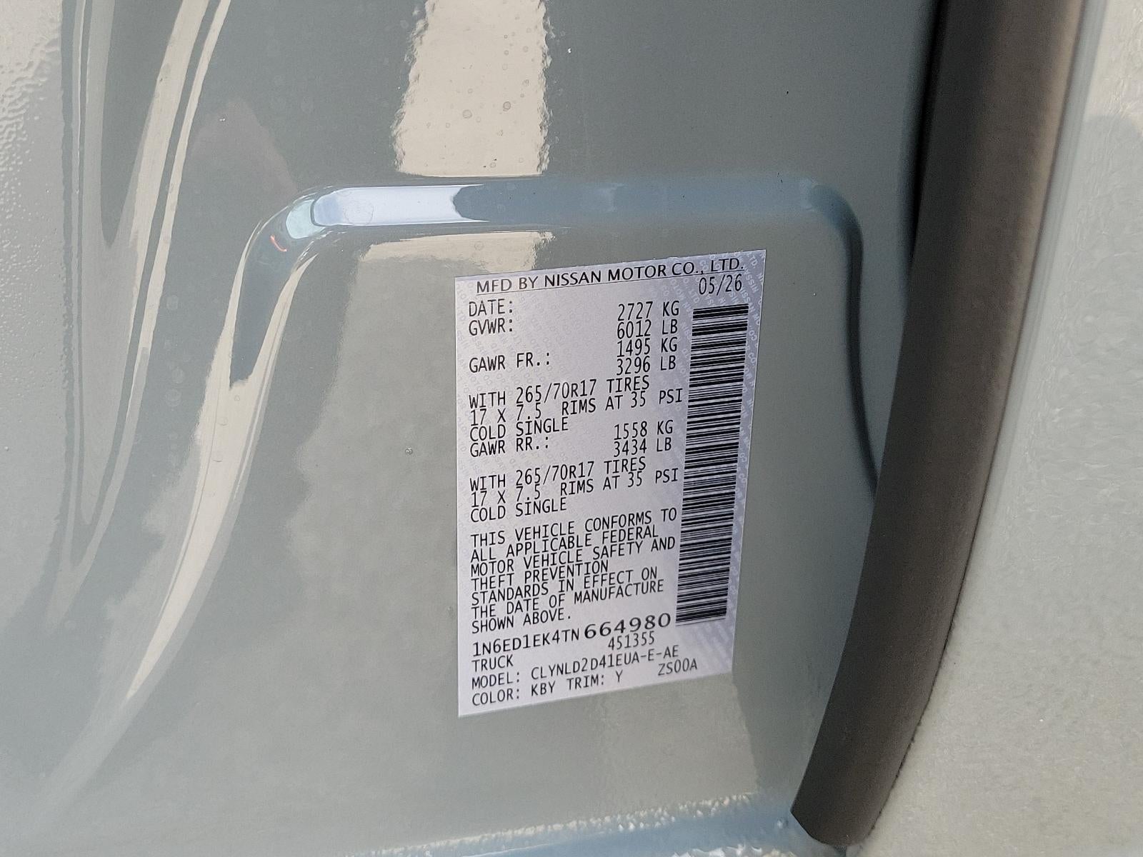 2026 Nissan Frontier Crew Cab 4x4 PRO-4X