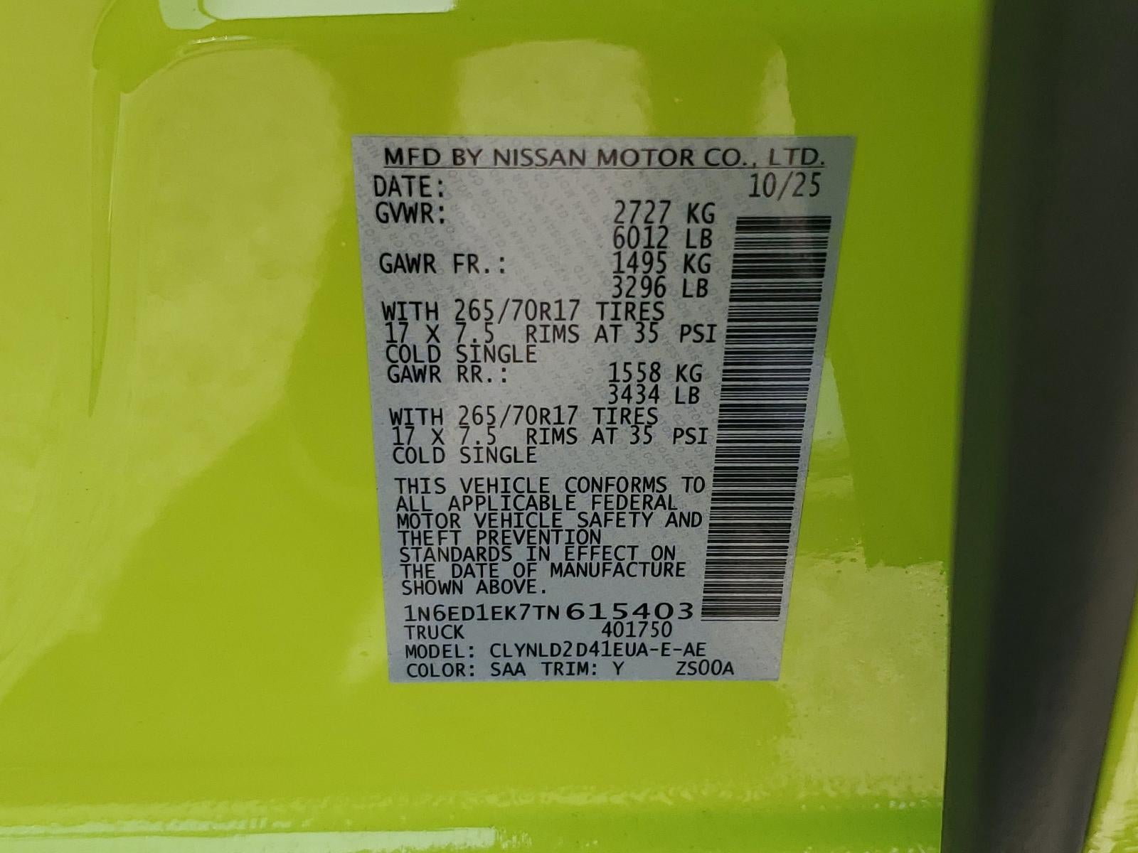 2026 Nissan Frontier Crew Cab 4x4 PRO-4X