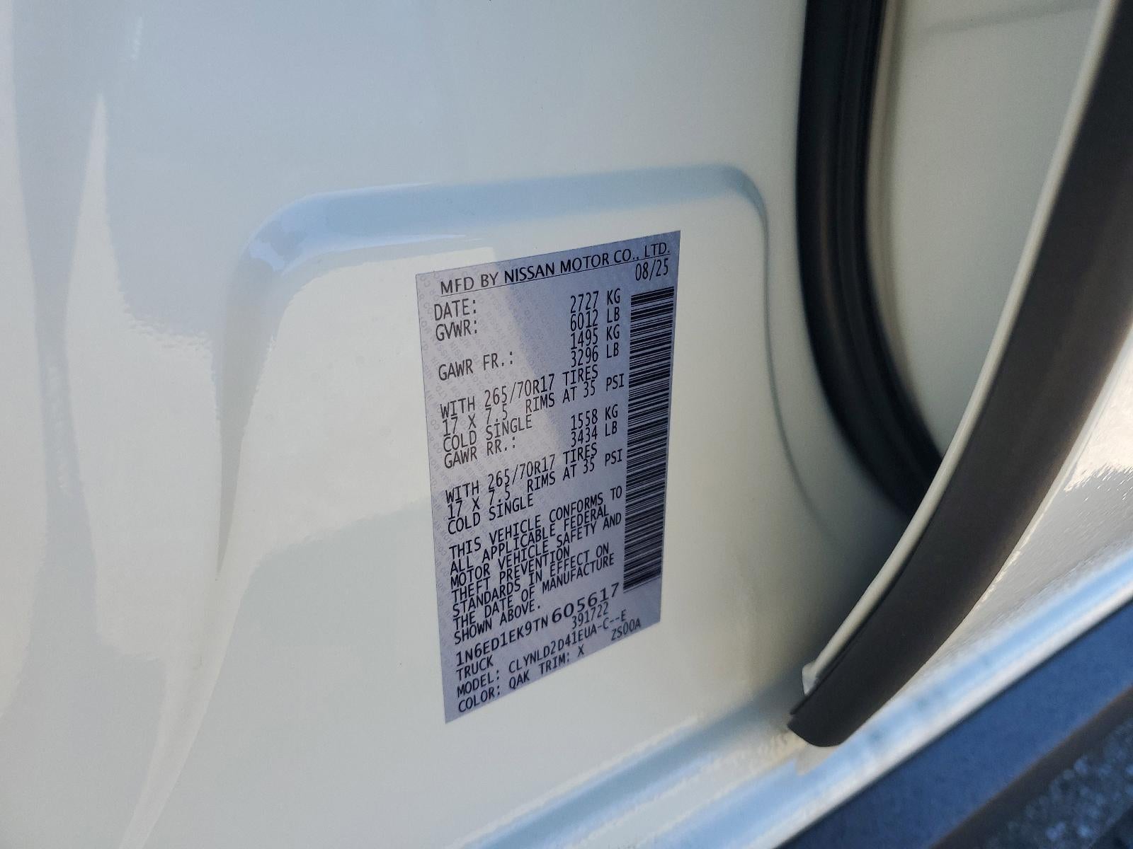 2026 Nissan Frontier Crew Cab 4x4 PRO-4X