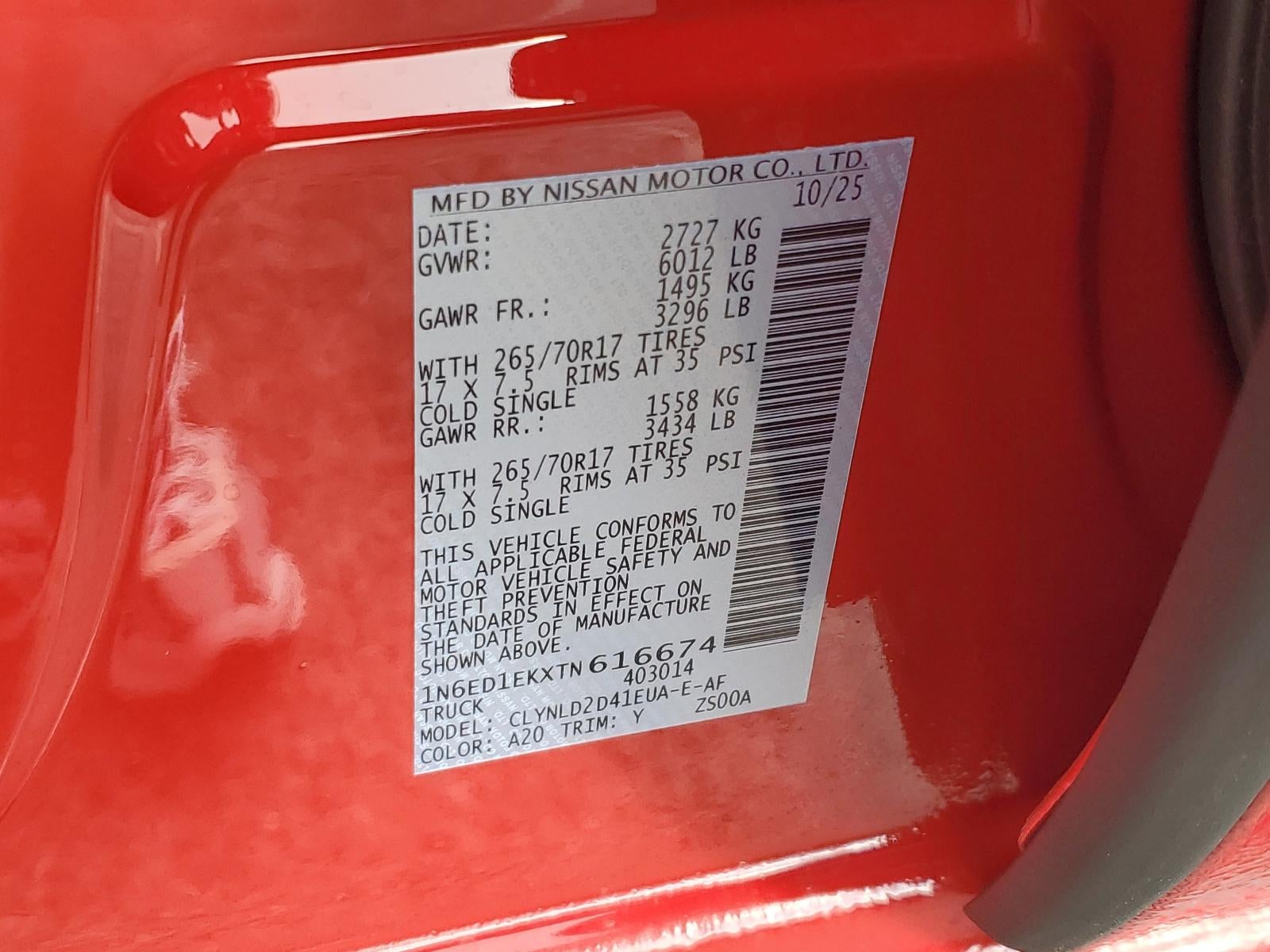 2026 Nissan Frontier Crew Cab 4x4 PRO-4X