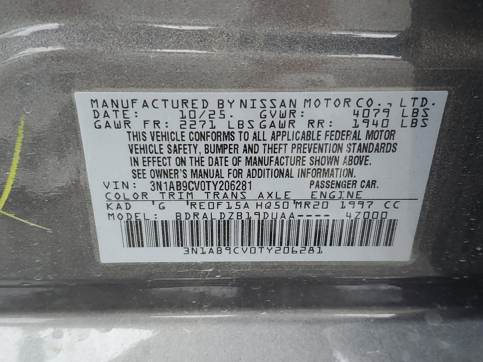 2026 Nissan Sentra SV Sedan