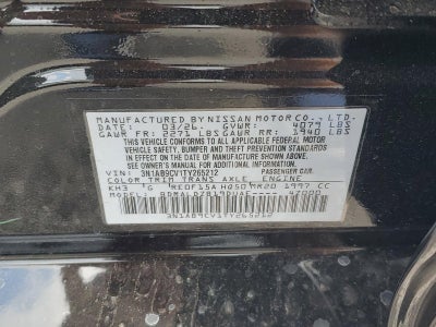 2026 Nissan Sentra SV Sedan