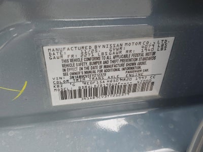 2026 Nissan Sentra SV Sedan