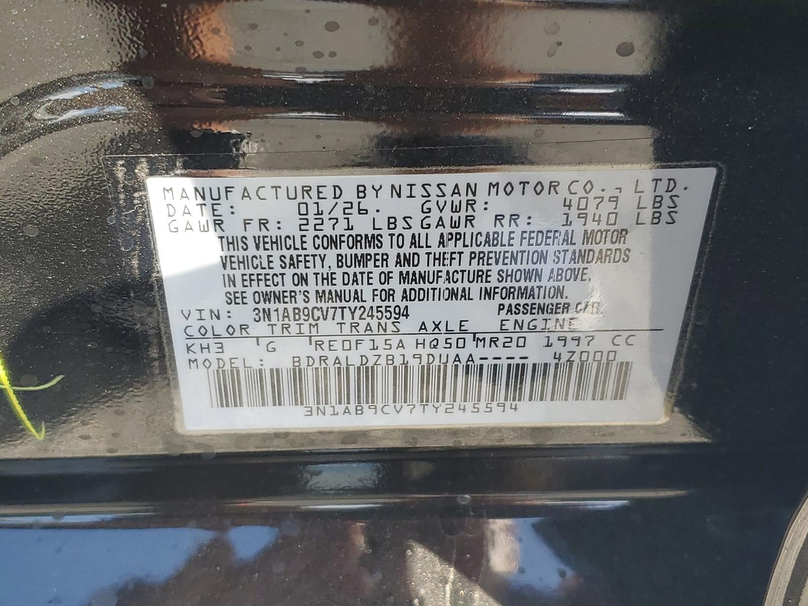 2026 Nissan Sentra SV Sedan