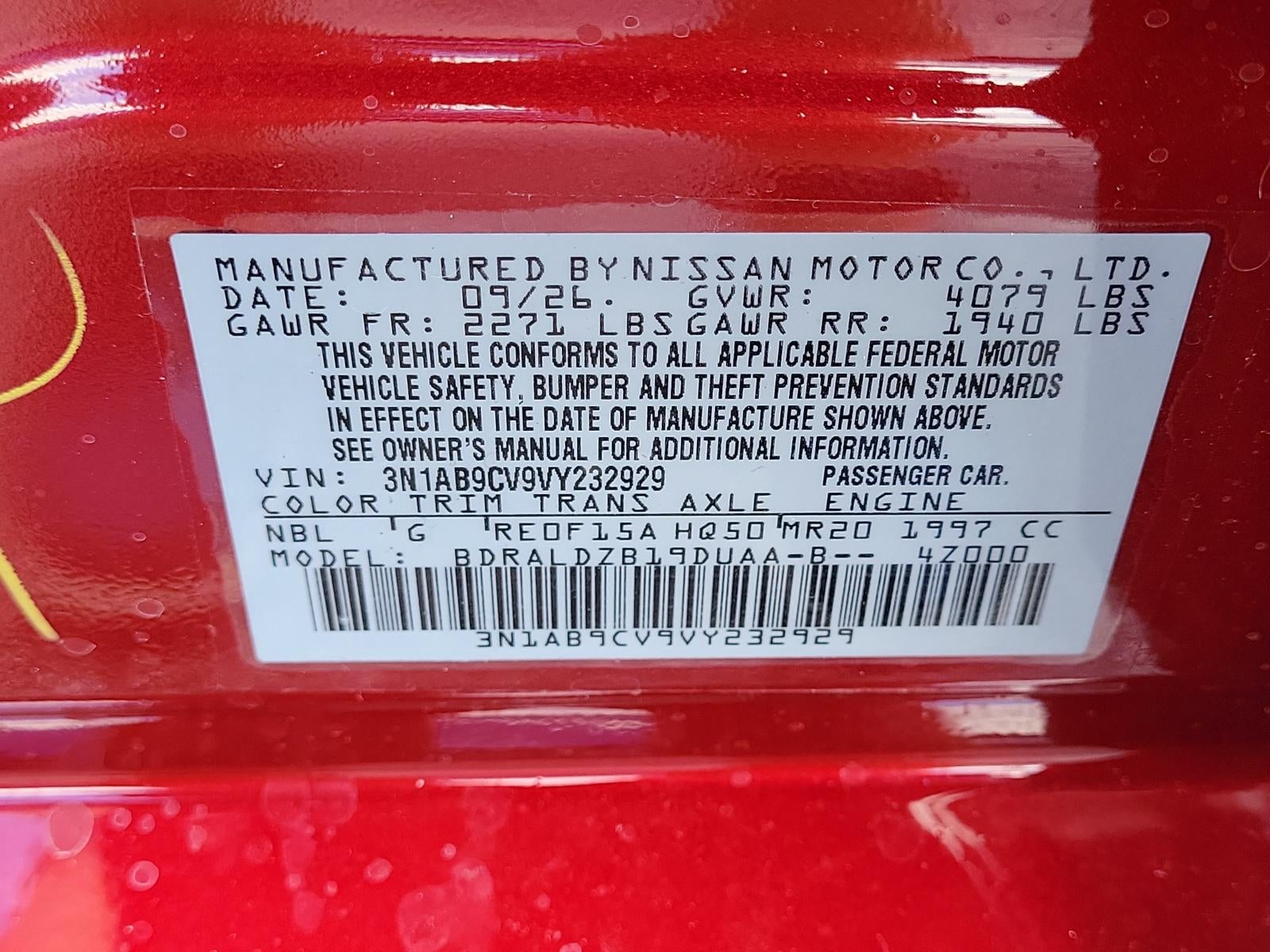 2027 Nissan Sentra SV Sedan