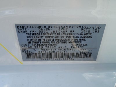 2026 Nissan Sentra SV Sedan
