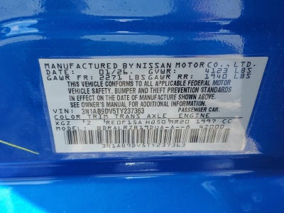 2026 Nissan Sentra SR Sedan *Ltd Avail*