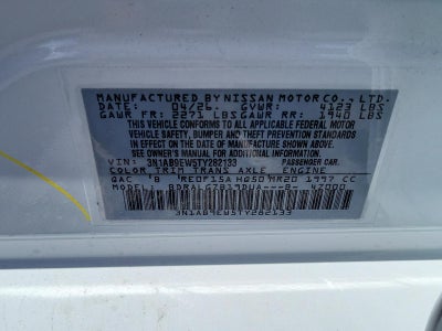 2026 Nissan Sentra SL Sedan