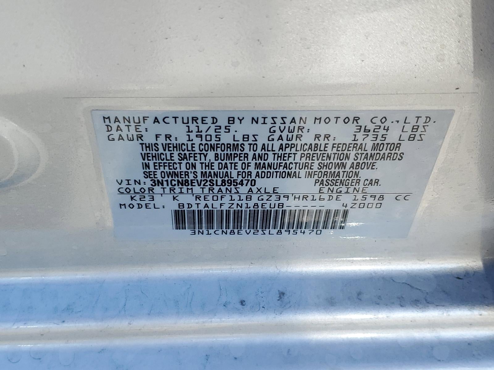 2025 Nissan Versa SV CVT