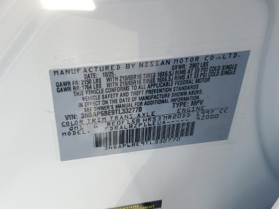 2026 Nissan Kicks S FWD