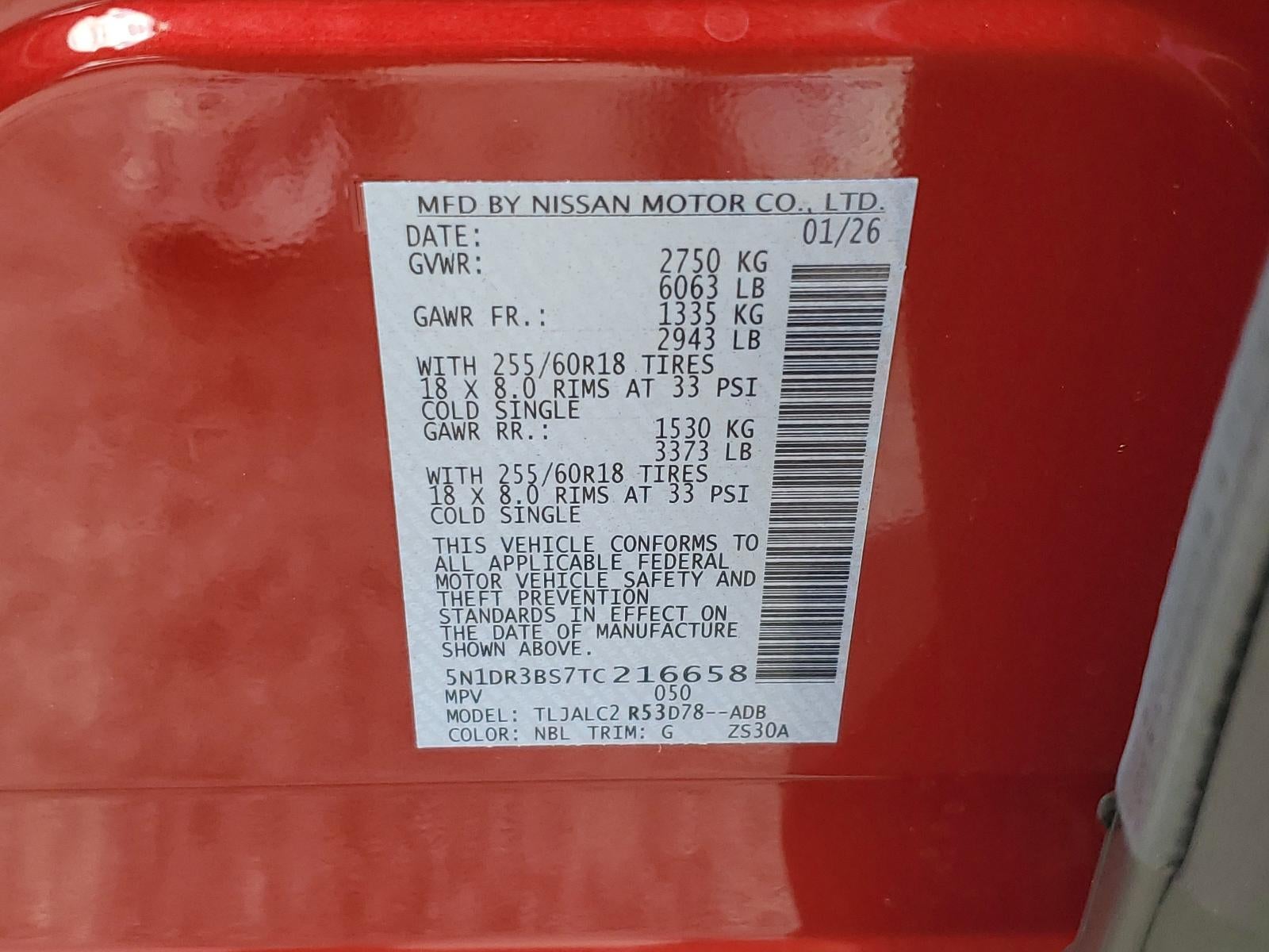 2026 Nissan Pathfinder SV 2WD