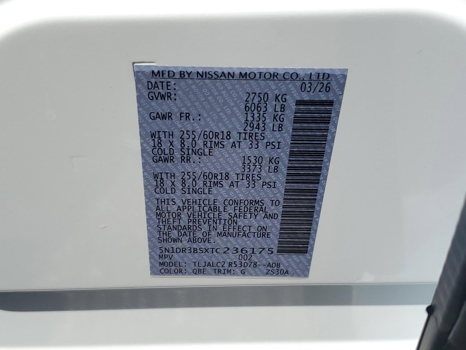 2026 Nissan Pathfinder SV 2WD