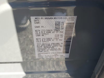 2026 Nissan Pathfinder Platinum 2WD