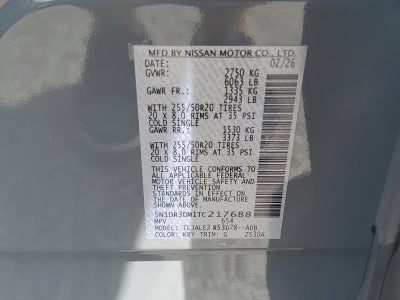 2026 Nissan Pathfinder Platinum 2WD