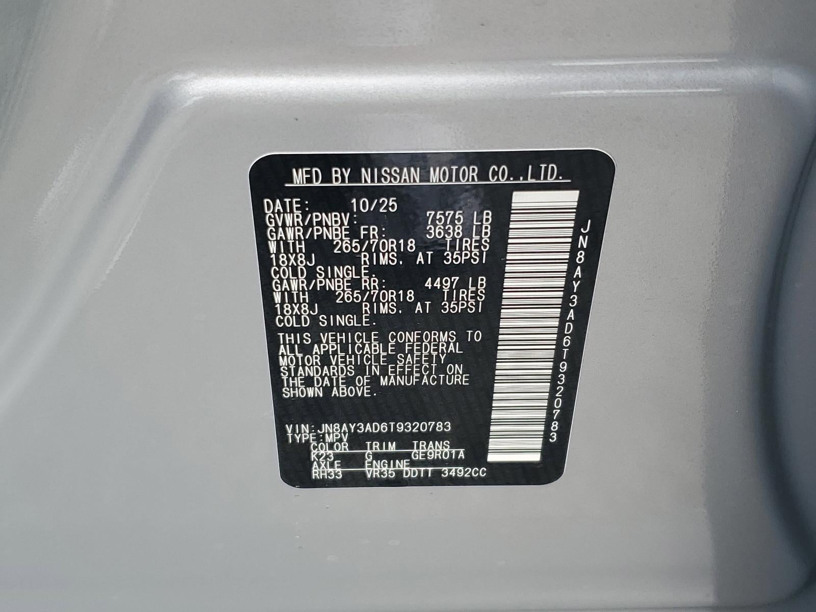 2026 Nissan Armada 4x2 SV