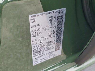 2026 Nissan Frontier Crew Cab 4x4 PRO-4X