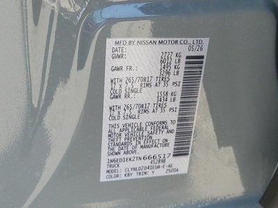 2026 Nissan Frontier Crew Cab 4x4 PRO-4X