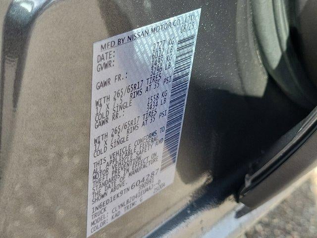 2026 Nissan Frontier Crew Cab 4x4 SV