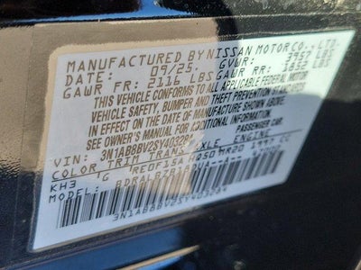 2025 Nissan Sentra S CVT