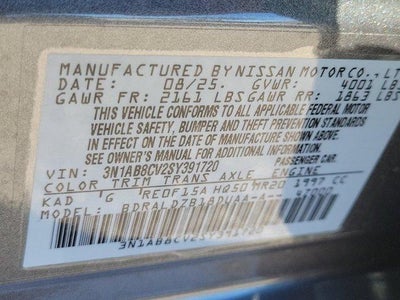 2025 Nissan Sentra SV CVT