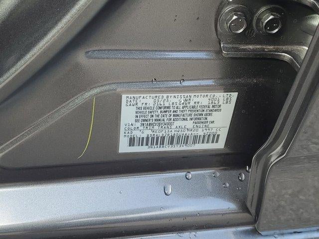 2025 Nissan Sentra SV CVT