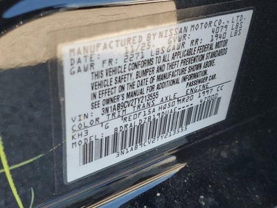 2026 Nissan Sentra SV Sedan