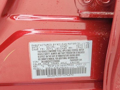 2026 Nissan Sentra SV Sedan