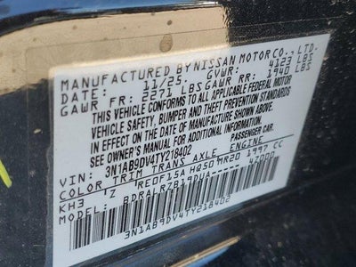 2026 Nissan Sentra SR Sedan