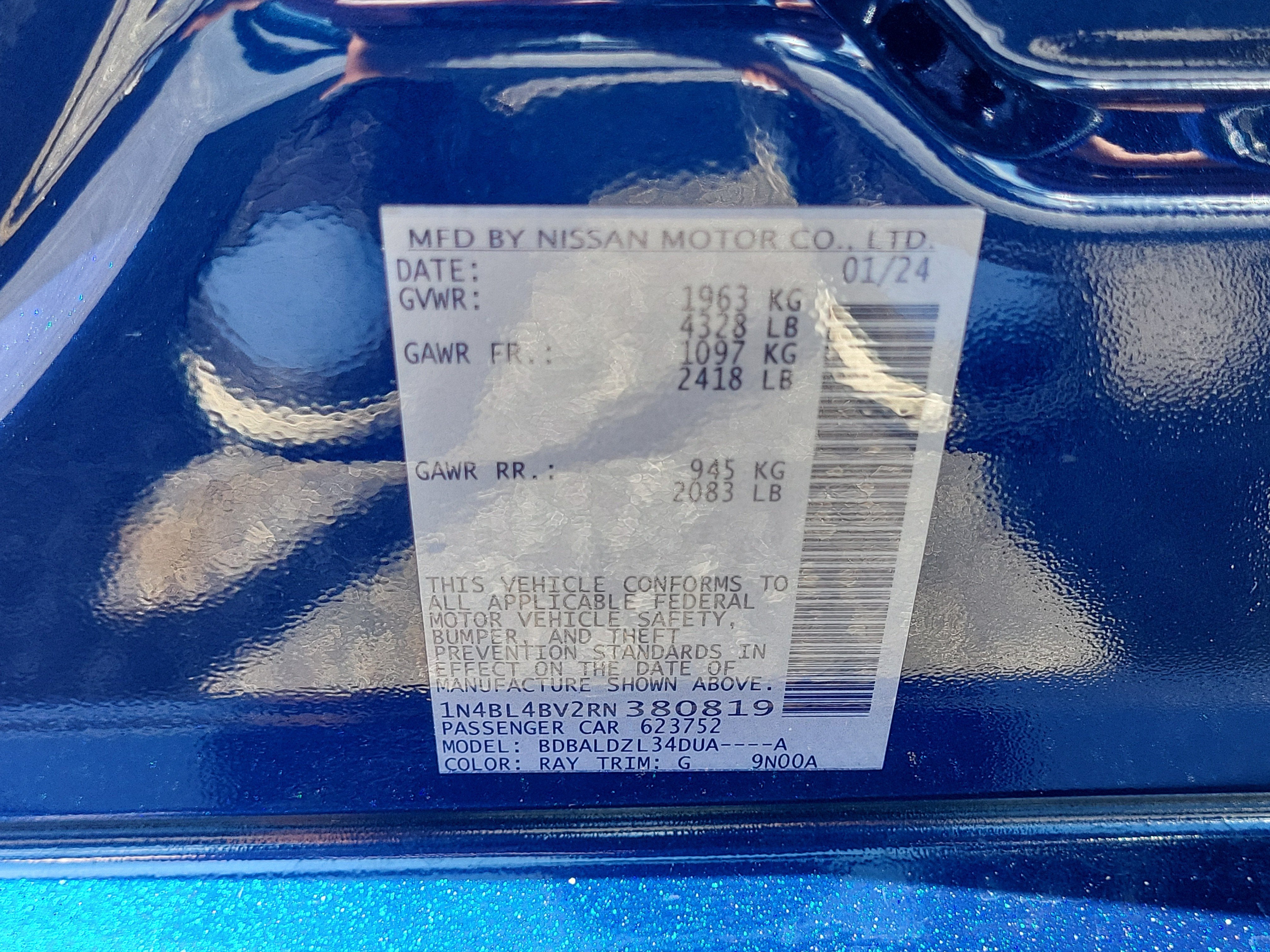 2024 Nissan Altima 2.5 S