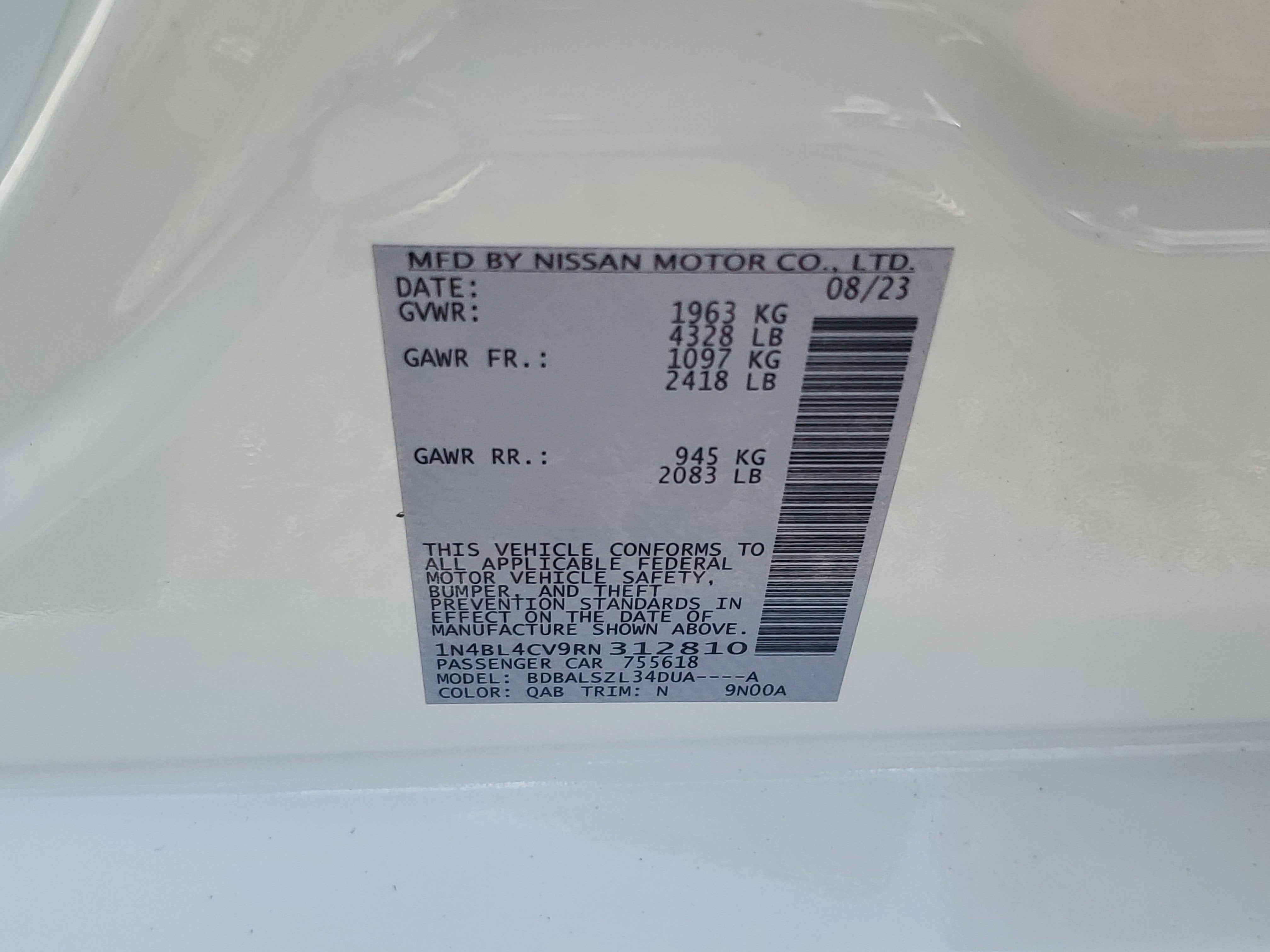 2024 Nissan Altima 2.5 SR