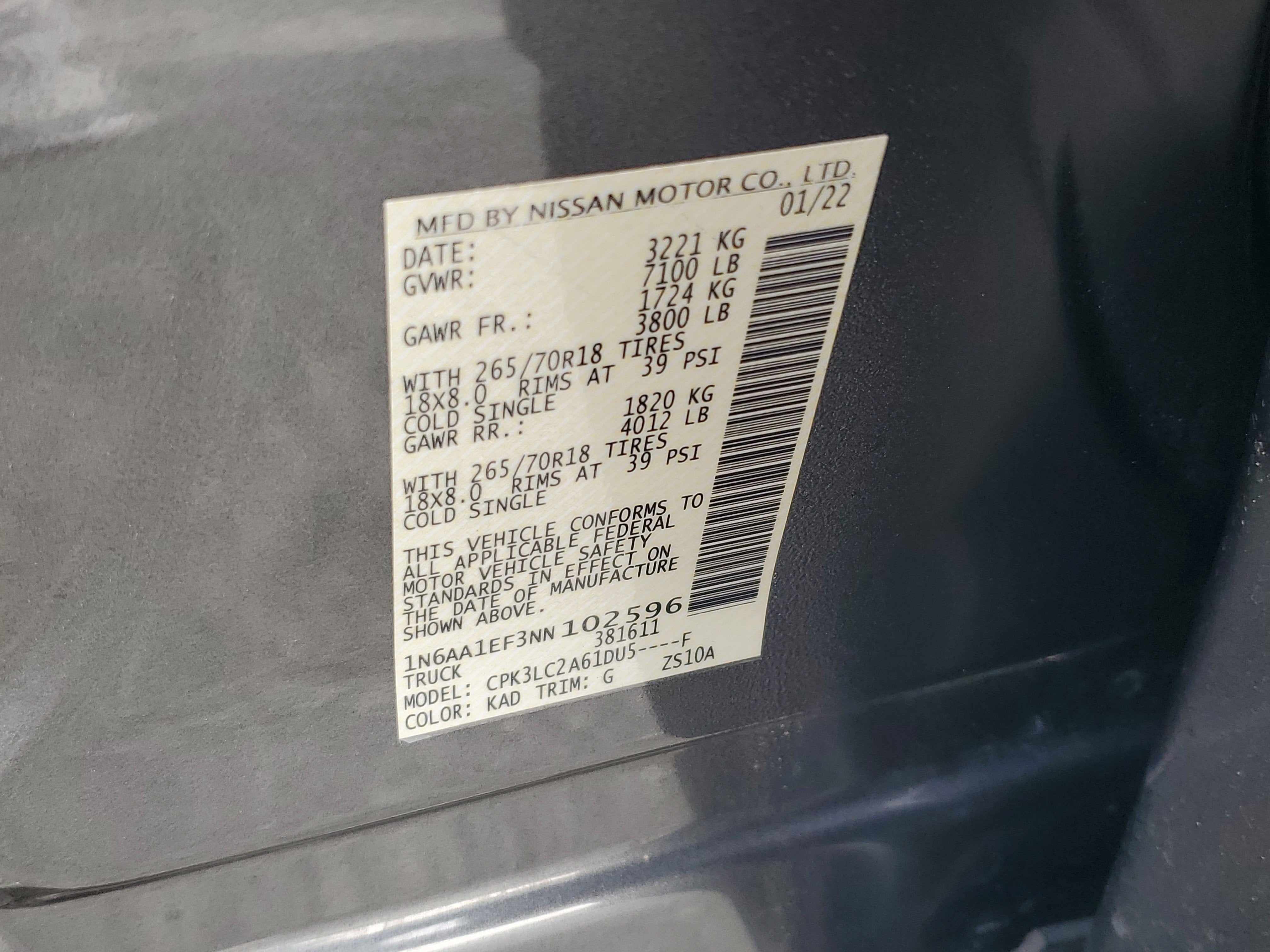 2022 Nissan Titan SV