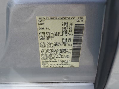 2016 Nissan Frontier SV