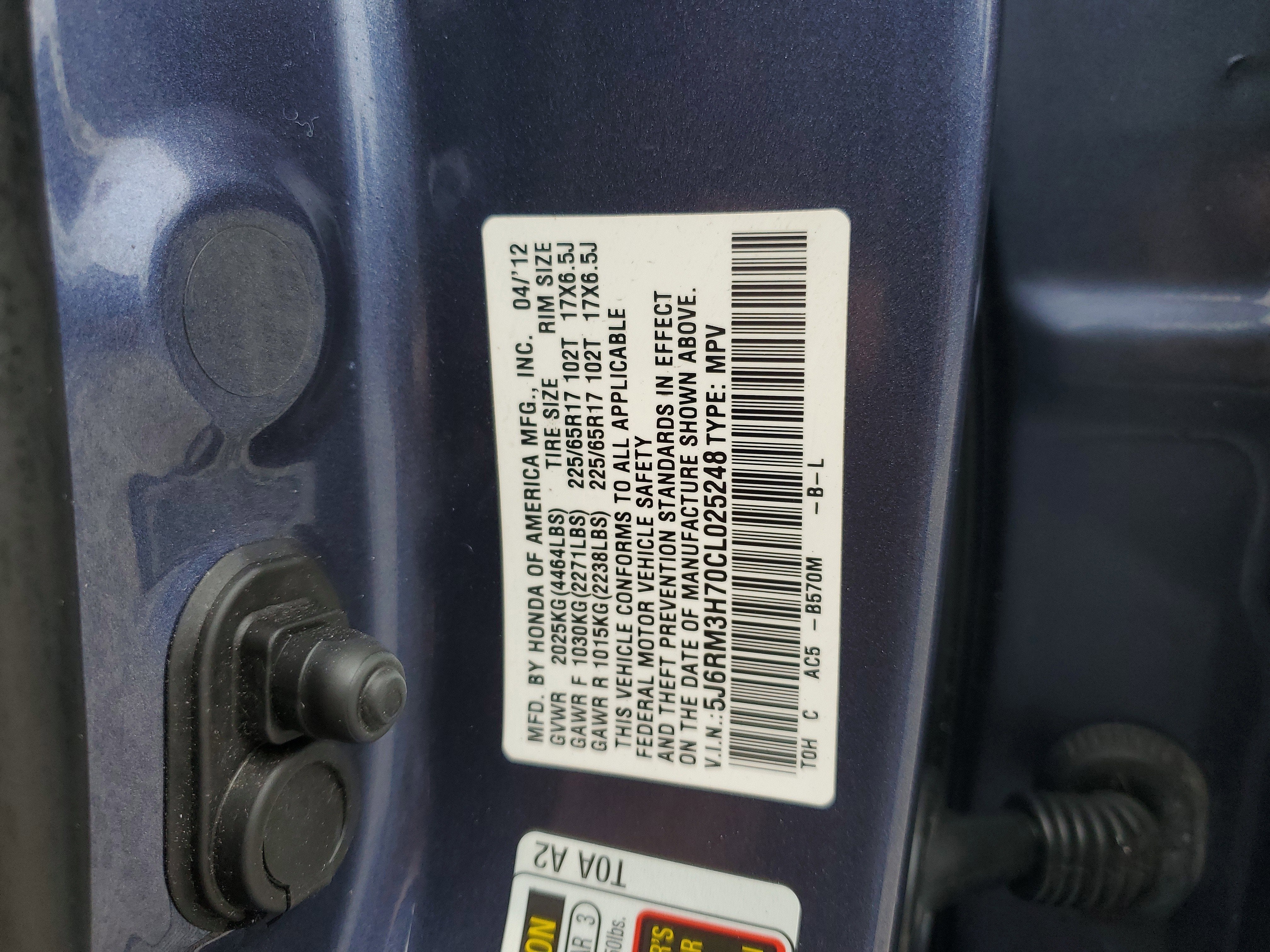 2012 Honda CR-V EX-L