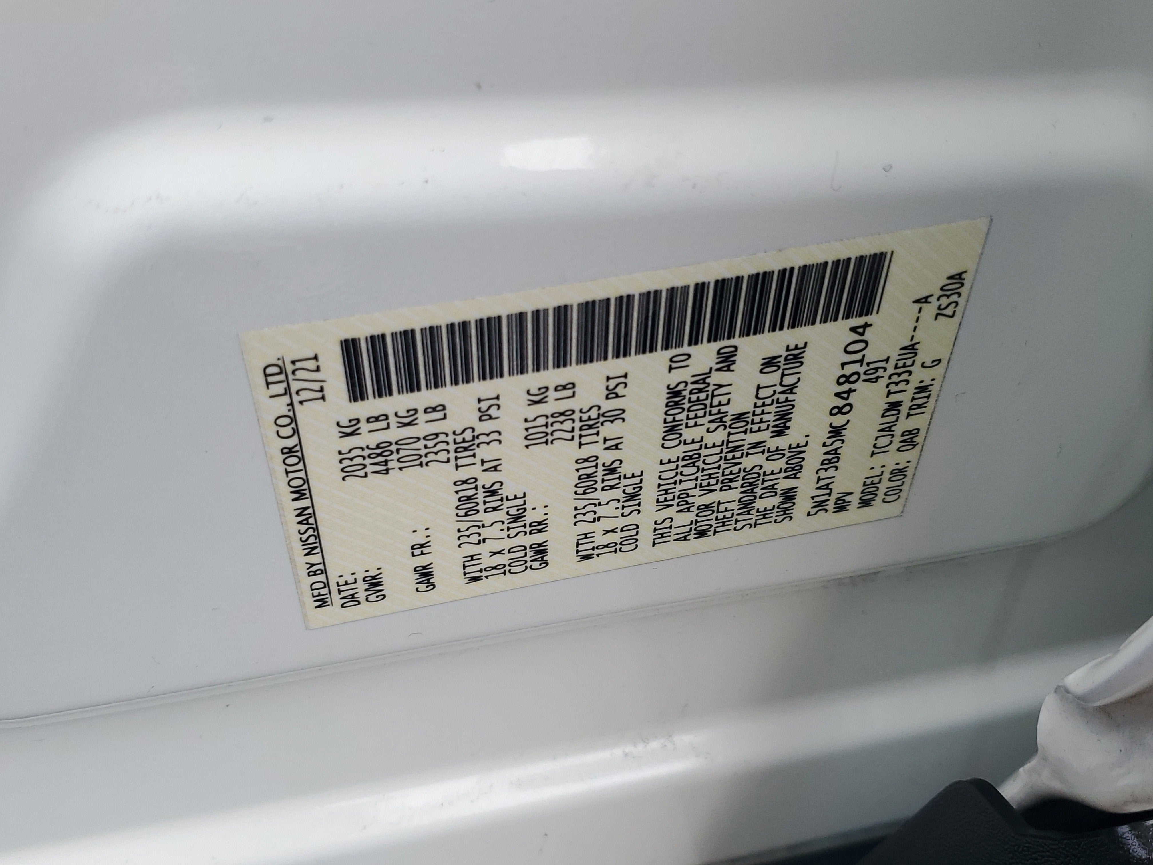 2021 Nissan Rogue SV