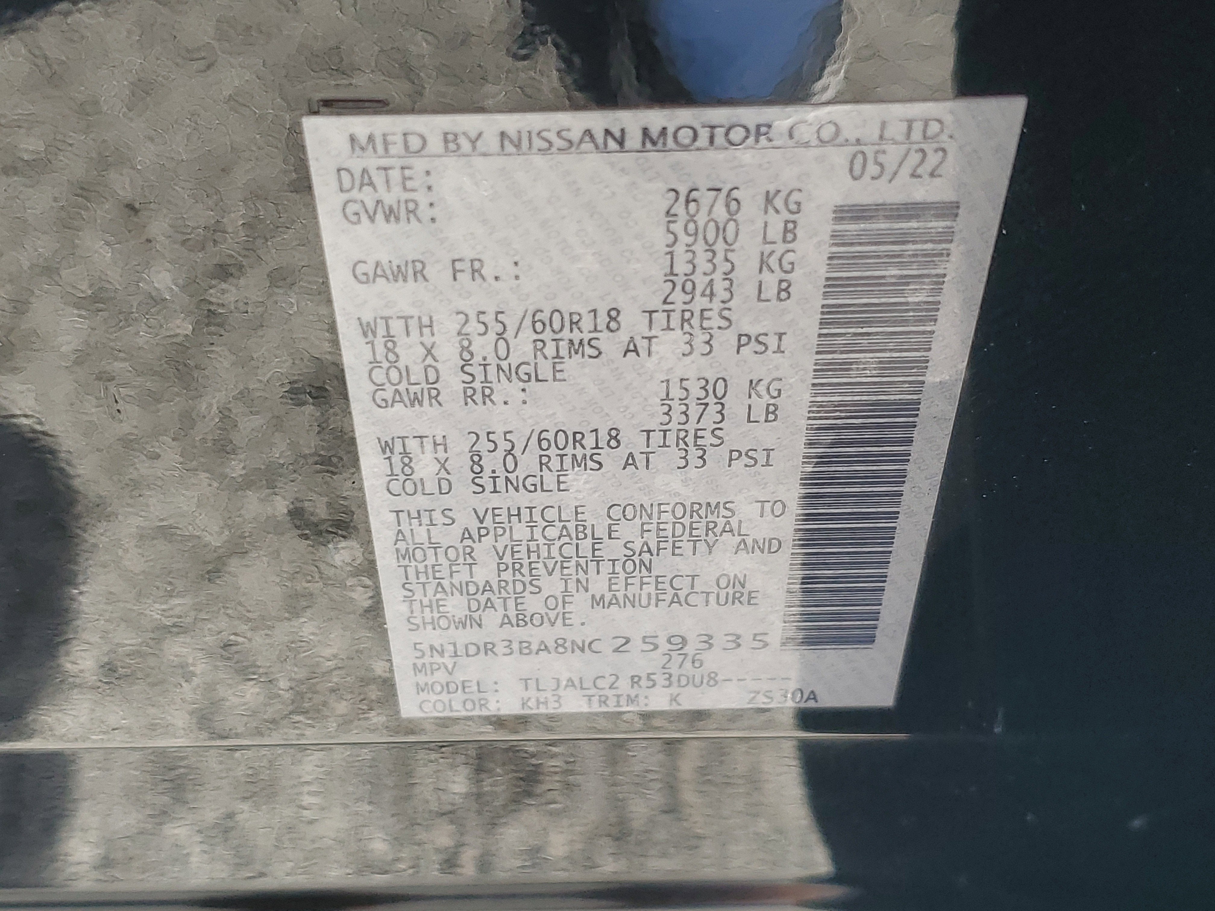2022 Nissan Pathfinder SV