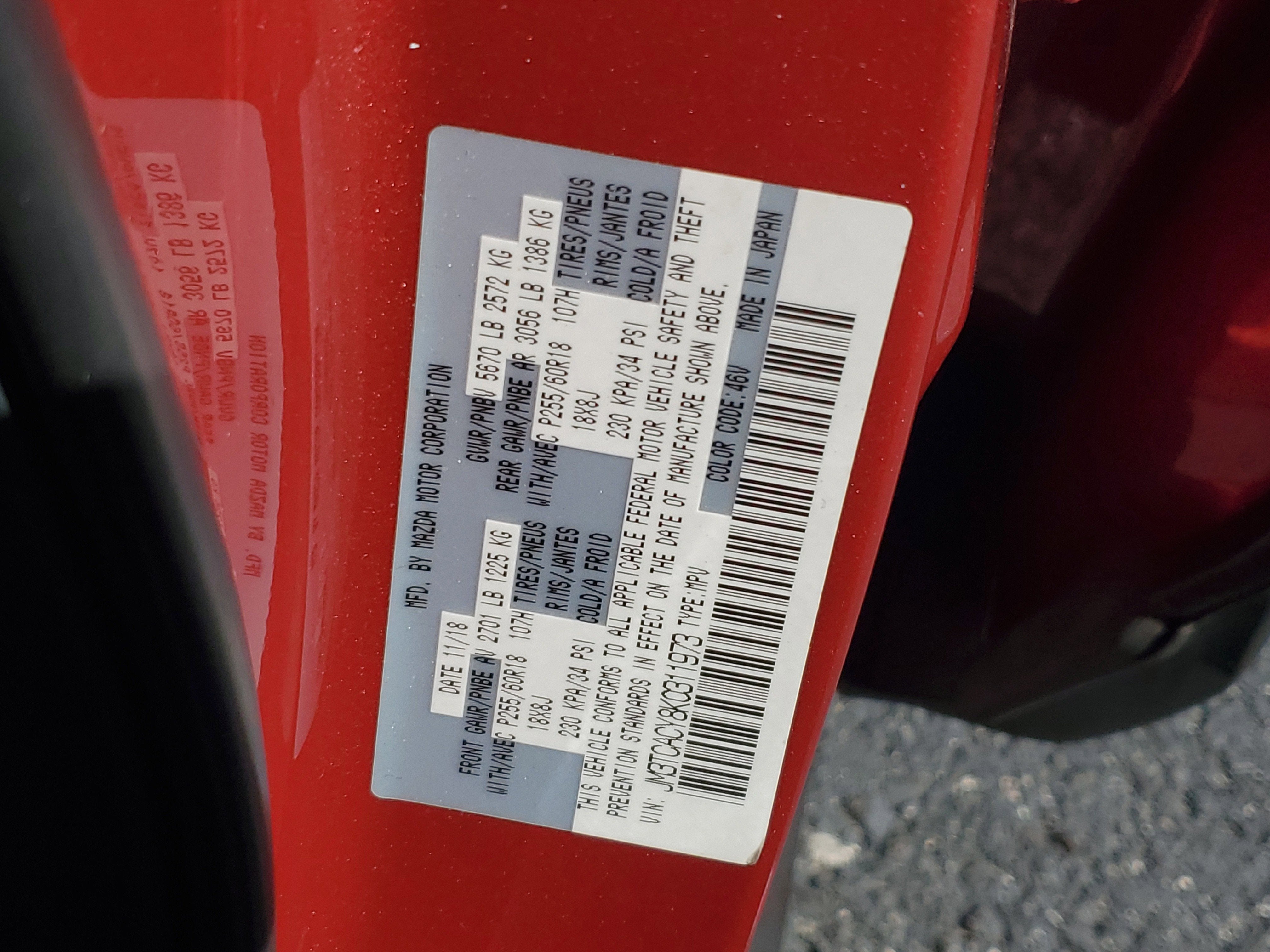 2019 Mazda Mazda CX-9 Touring