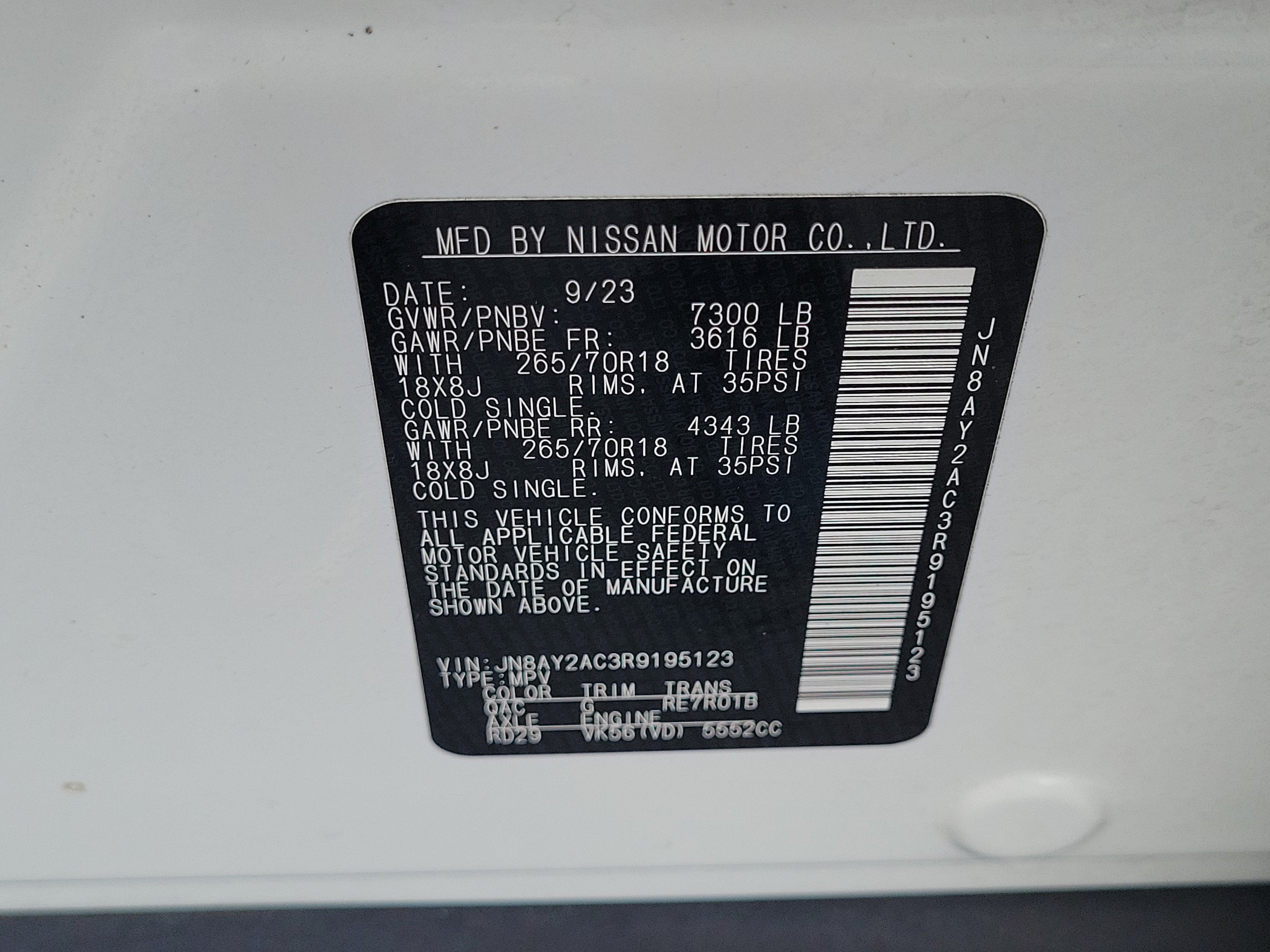 2024 Nissan Armada SV