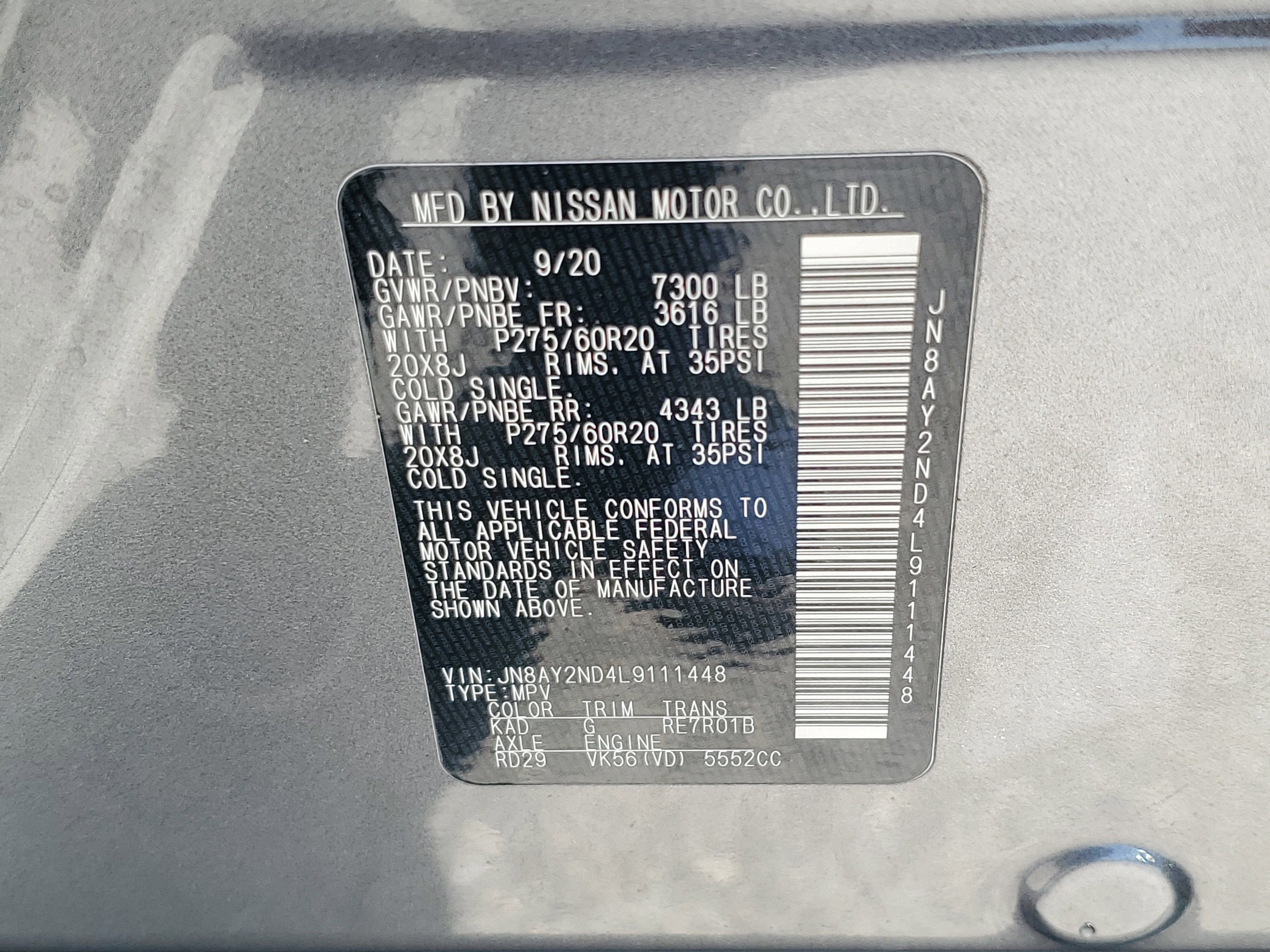 2020 Nissan Armada SL