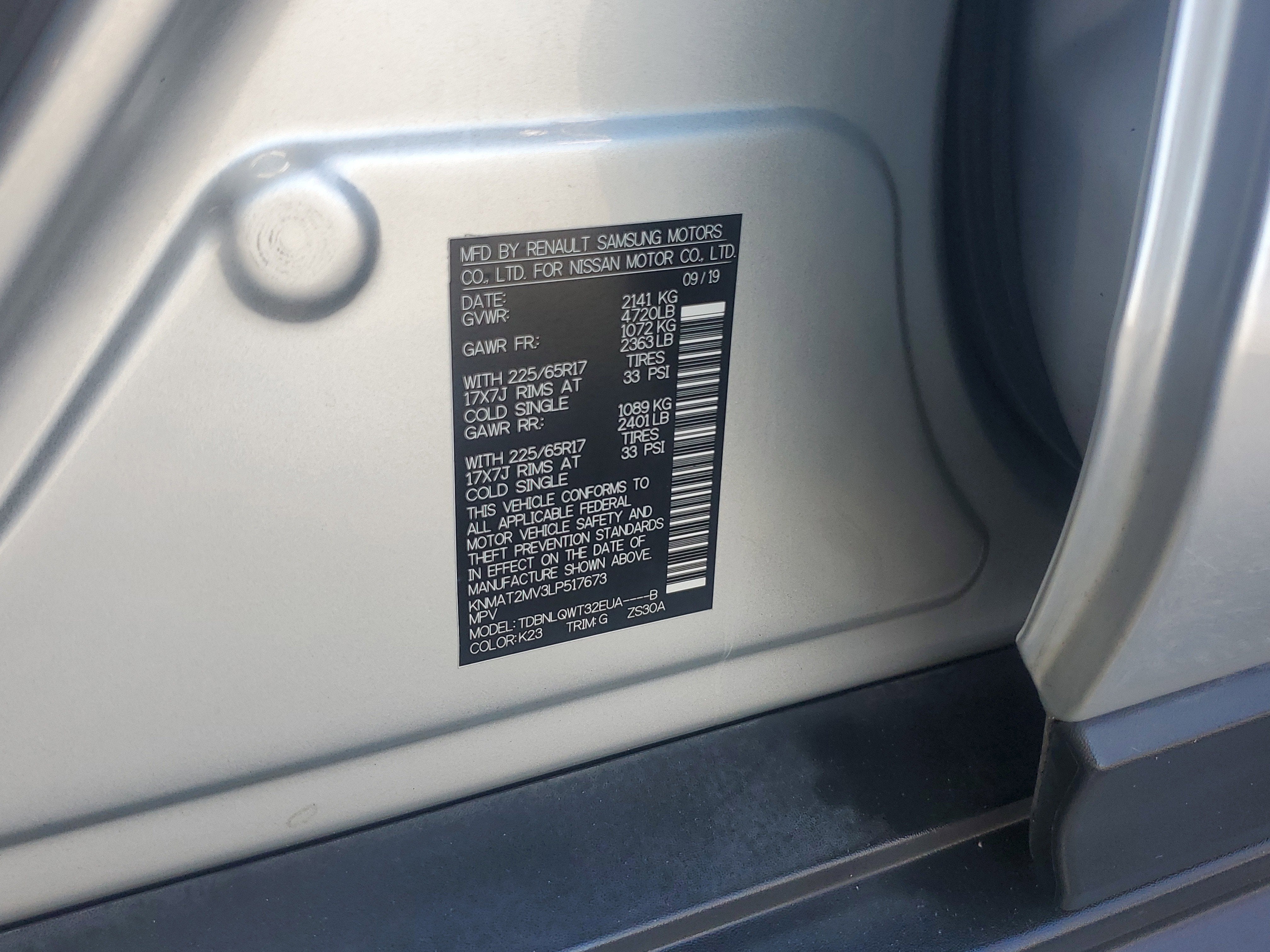 2020 Nissan Rogue SV