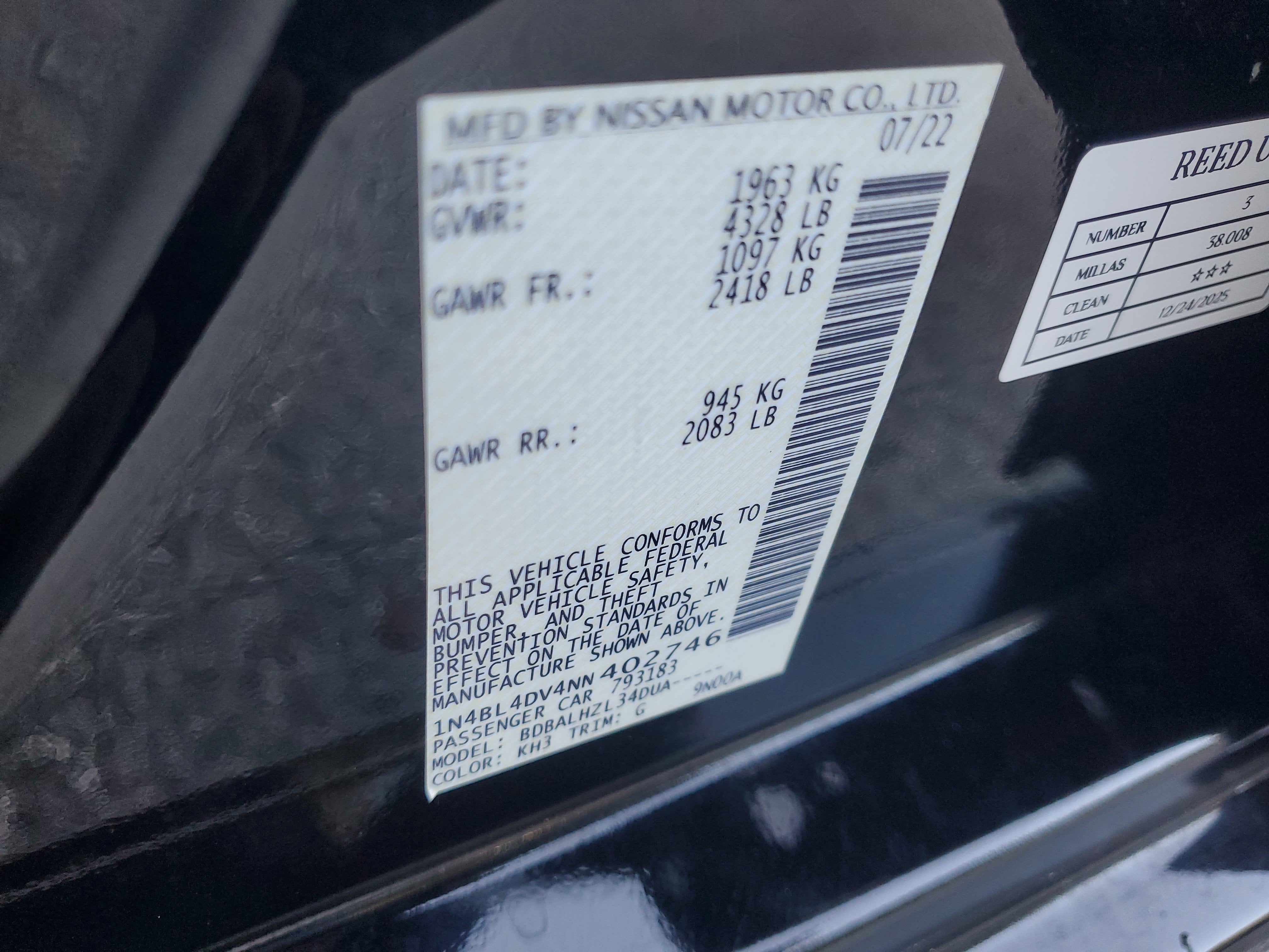 2022 Nissan Altima 2.5 SV