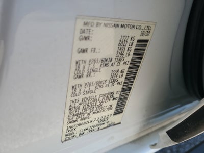 2020 Nissan Frontier SV