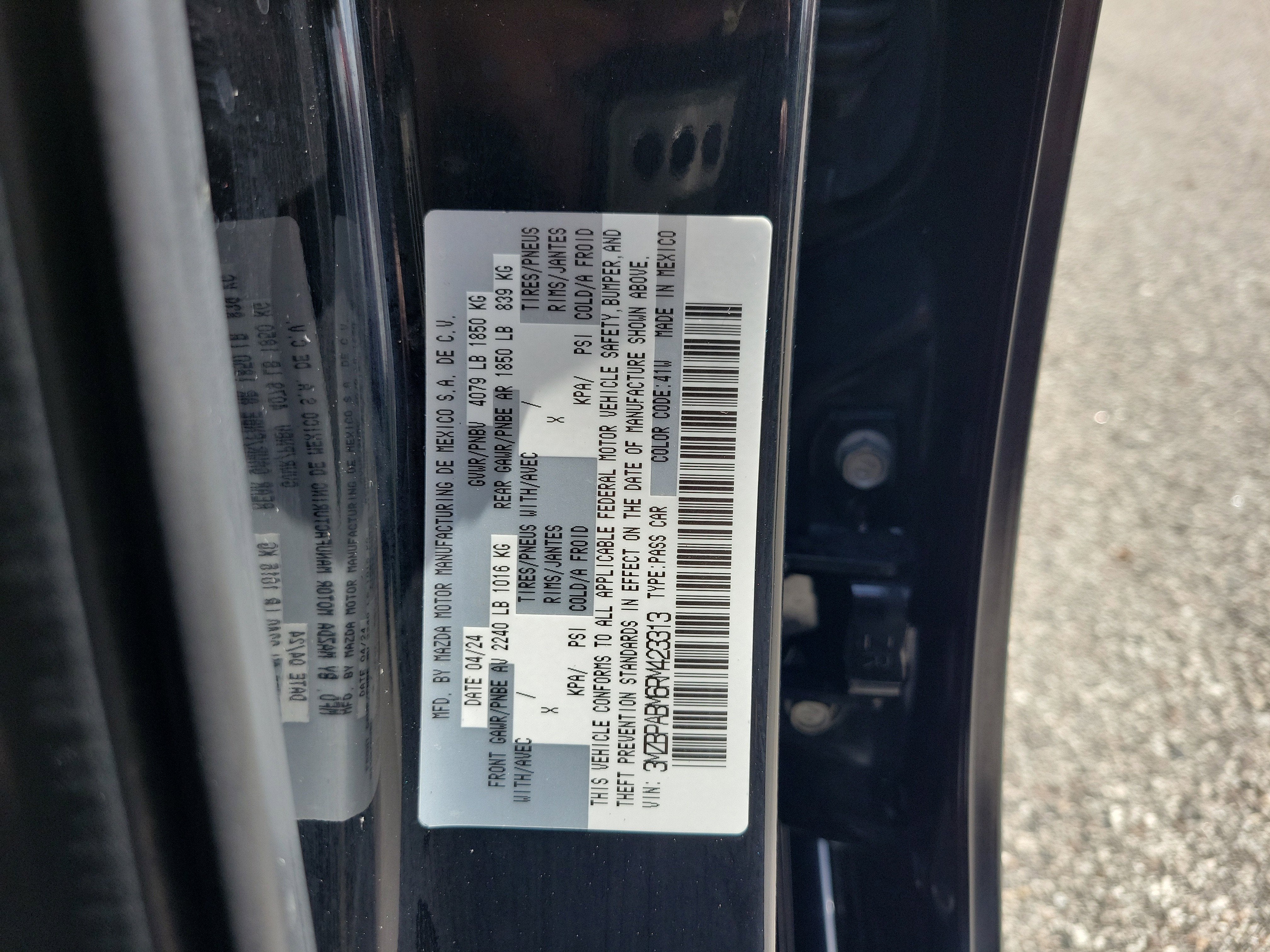 2024 Mazda Mazda3 Sedan 2.5 S Select Sport